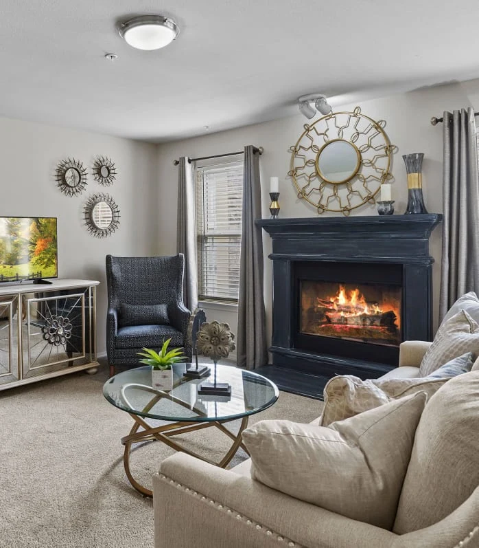 Living Room with Fireplace