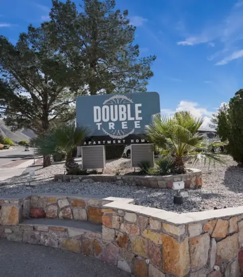 Double Tree Sign